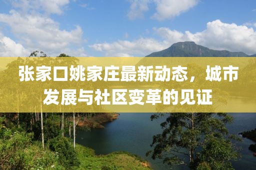 張家口姚家莊最新動(dòng)態(tài)，城市發(fā)展與社區(qū)變革的見證