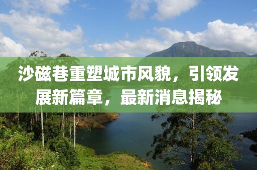 沙磁巷重塑城市風(fēng)貌，引領(lǐng)發(fā)展新篇章，最新消息揭秘