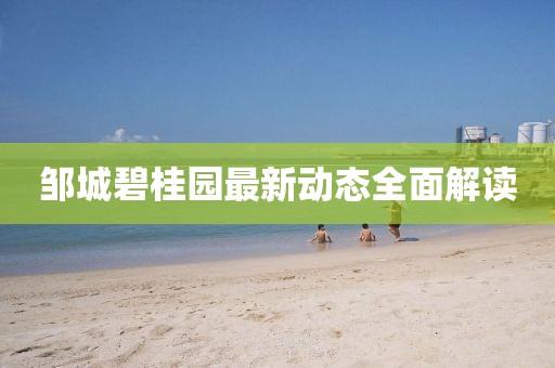 鄒城碧桂園最新動態(tài)全面解讀