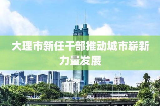 大理市新任干部推動城市嶄新力量發(fā)展