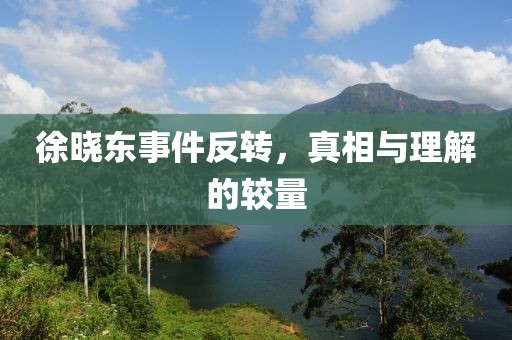 徐曉東事件反轉(zhuǎn)，真相與理解的較量
