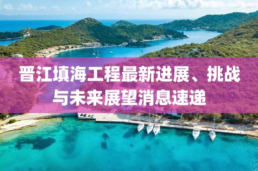 晉江填海工程最新進(jìn)展、挑戰(zhàn)與未來(lái)展望消息速遞