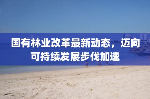 國(guó)有林業(yè)改革最新動(dòng)態(tài)，邁向可持續(xù)發(fā)展步伐加速
