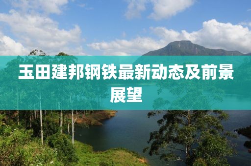 玉田建邦鋼鐵最新動(dòng)態(tài)及前景展望