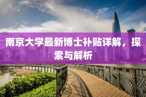 南京大學(xué)最新博士補(bǔ)貼詳解，探索與解析