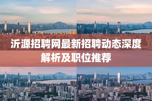 沂源招聘網(wǎng)最新招聘動(dòng)態(tài)深度解析及職位推薦