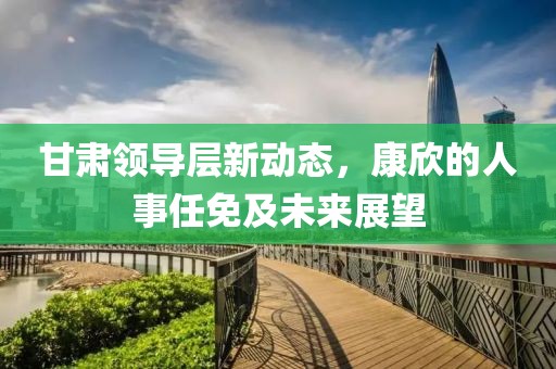 甘肅領(lǐng)導(dǎo)層新動態(tài)，康欣的人事任免及未來展望