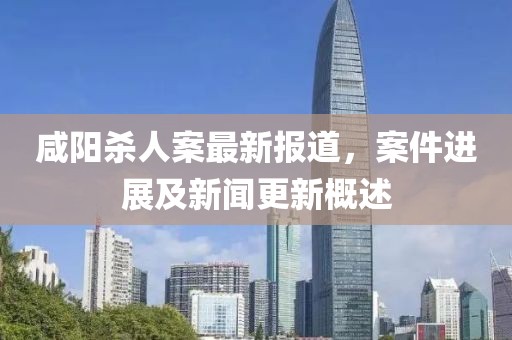咸陽殺人案最新報道，案件進(jìn)展及新聞更新概述