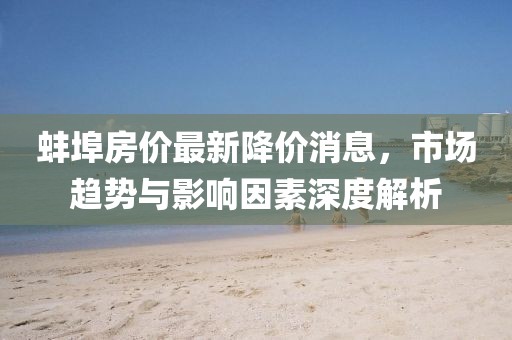 蚌埠房價最新降價消息，市場趨勢與影響因素深度解析