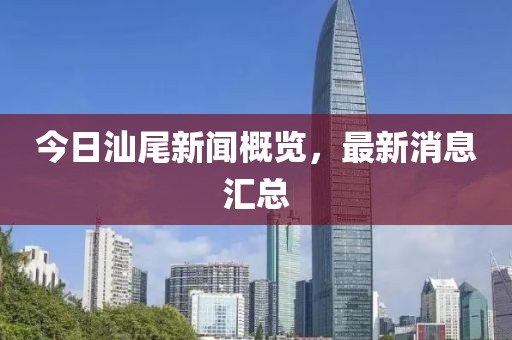 今日汕尾新聞概覽，最新消息匯總