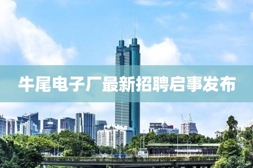 牛尾電子廠最新招聘啟事發(fā)布