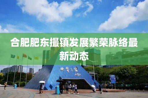 合肥肥東撮鎮(zhèn)發(fā)展繁榮脈絡(luò)最新動(dòng)態(tài)