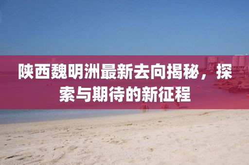 陜西魏明洲最新去向揭秘，探索與期待的新征程