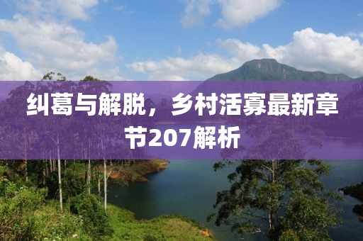 糾葛與解脫，鄉(xiāng)村活寡最新章節(jié)207解析