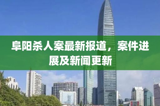 阜陽(yáng)殺人案最新報(bào)道，案件進(jìn)展及新聞更新
