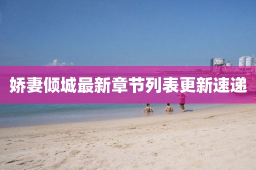 嬌妻傾城最新章節(jié)列表更新速遞