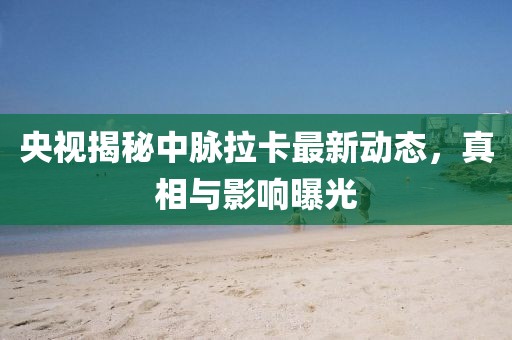 央視揭秘中脈拉卡最新動態(tài)，真相與影響曝光