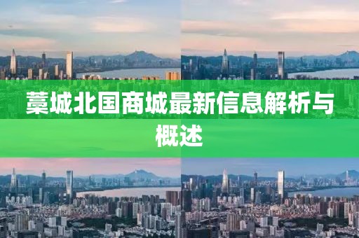 藁城北國商城最新信息解析與概述