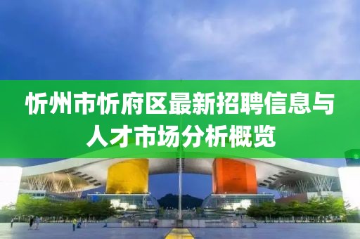 忻州市忻府區(qū)最新招聘信息與人才市場分析概覽
