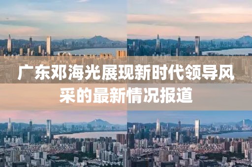 廣東鄧海光展現(xiàn)新時代領(lǐng)導(dǎo)風(fēng)采的最新情況報道