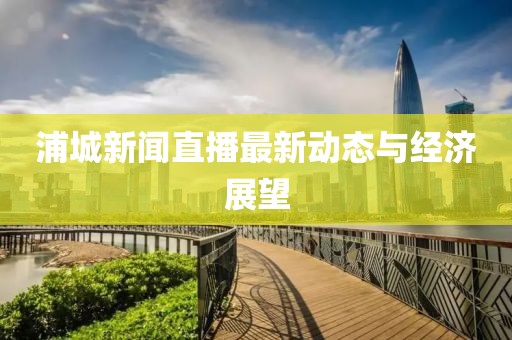 浦城新聞直播最新動(dòng)態(tài)與經(jīng)濟(jì)展望