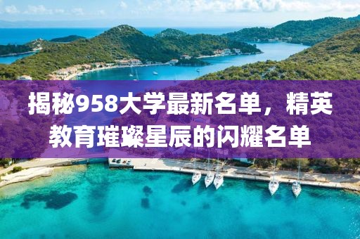揭秘958大學(xué)最新名單，精英教育璀璨星辰的閃耀名單