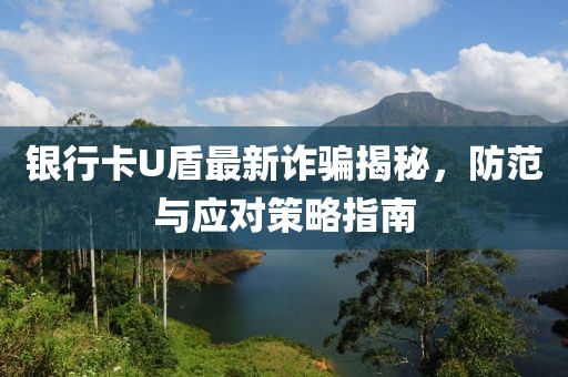 銀行卡U盾最新詐騙揭秘，防范與應(yīng)對(duì)策略指南