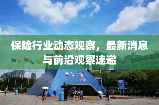 保險行業(yè)動態(tài)觀察，最新消息與前沿觀察速遞