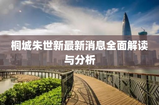 桐城朱世新最新消息全面解讀與分析