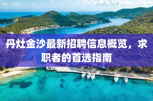 丹灶金沙最新招聘信息概覽，求職者的首選指南