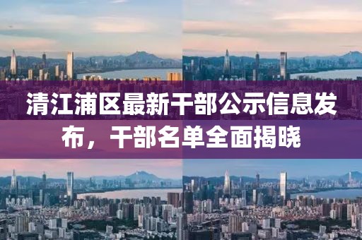 清江浦區(qū)最新干部公示信息發(fā)布，干部名單全面揭曉
