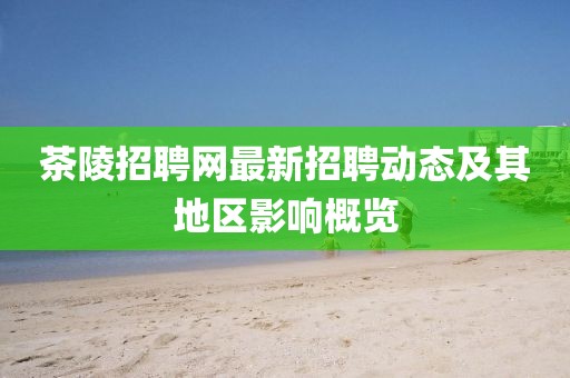 茶陵招聘網(wǎng)最新招聘動態(tài)及其地區(qū)影響概覽