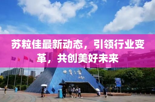 蘇粒佳最新動態(tài)，引領(lǐng)行業(yè)變革，共創(chuàng)美好未來