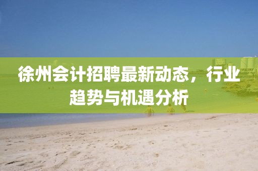徐州會(huì)計(jì)招聘最新動(dòng)態(tài)，行業(yè)趨勢與機(jī)遇分析