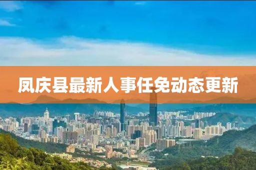 鳳慶縣最新人事任免動態(tài)更新