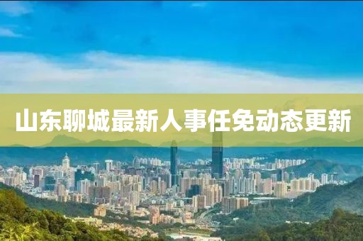 山東聊城最新人事任免動態(tài)更新