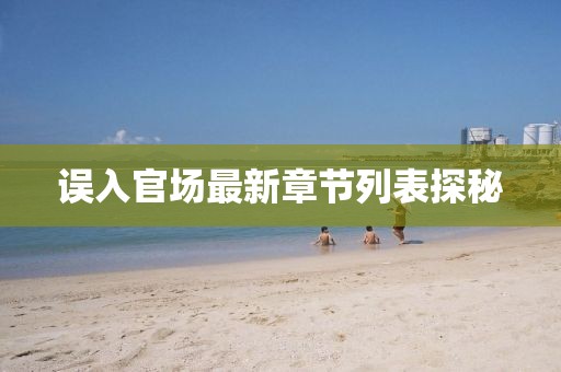 誤入官場(chǎng)最新章節(jié)列表探秘