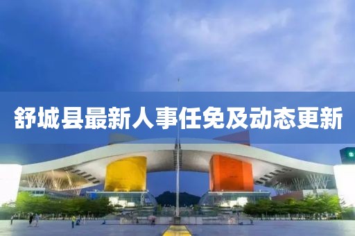 舒城縣最新人事任免及動態(tài)更新
