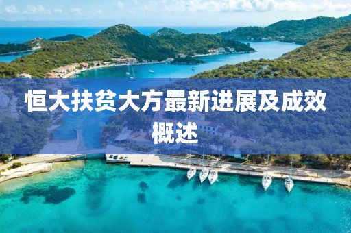 恒大扶貧大方最新進(jìn)展及成效概述