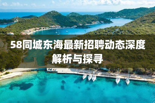 58同城東海最新招聘動態(tài)深度解析與探尋