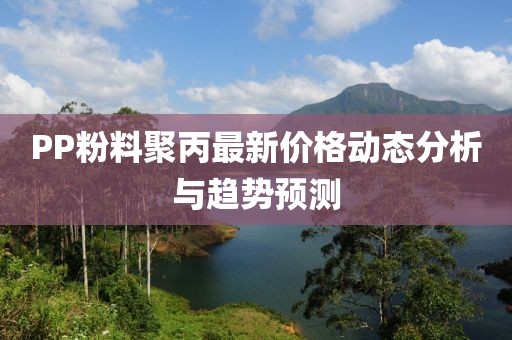 PP粉料聚丙最新價(jià)格動(dòng)態(tài)分析與趨勢(shì)預(yù)測(cè)