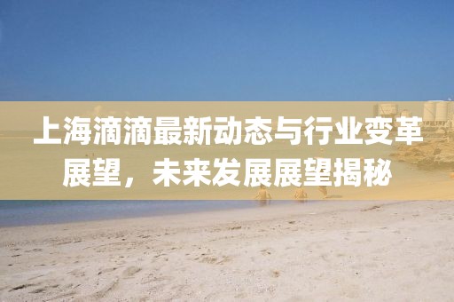 上海滴滴最新動(dòng)態(tài)與行業(yè)變革展望，未來(lái)發(fā)展展望揭秘