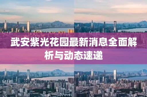 武安紫光花園最新消息全面解析與動(dòng)態(tài)速遞