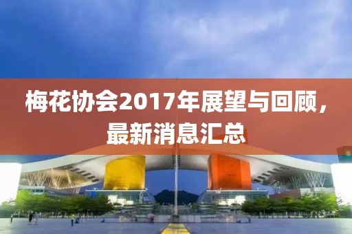梅花協(xié)會2017年展望與回顧，最新消息匯總