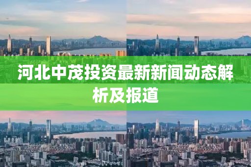 河北中茂投資最新新聞動(dòng)態(tài)解析及報(bào)道