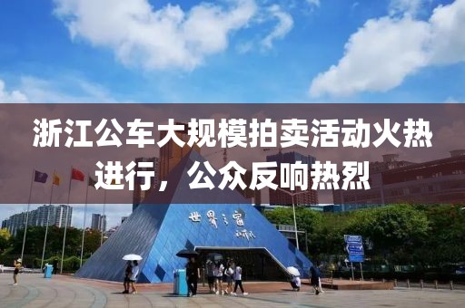 浙江公車大規(guī)模拍賣活動火熱進行，公眾反響熱烈