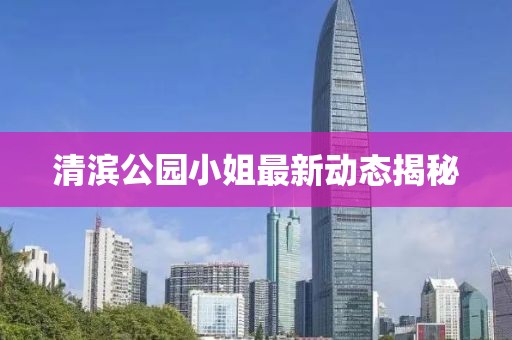 清濱公園小姐最新動態(tài)揭秘