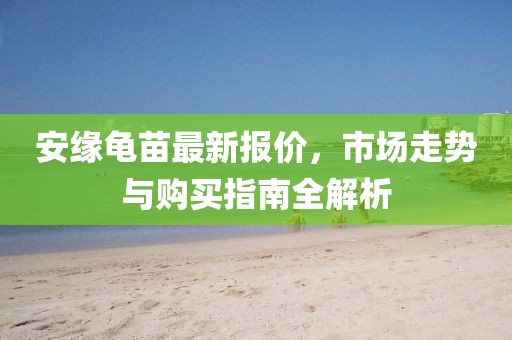安緣龜苗最新報價，市場走勢與購買指南全解析