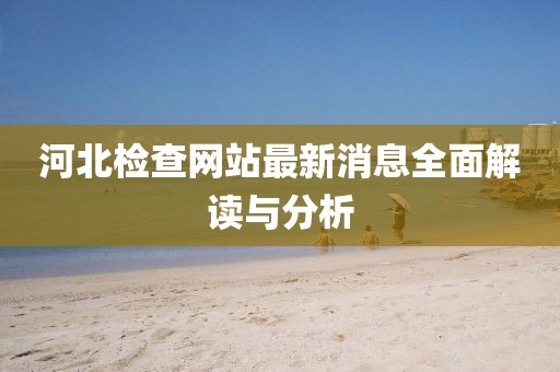 河北檢查網(wǎng)站最新消息全面解讀與分析
