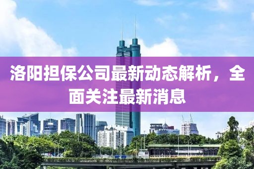 洛陽擔保公司最新動態(tài)解析，全面關注最新消息